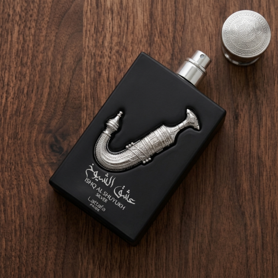 Lattafa Ishq Al Shuyukh Silver 3.4 Oz Edp Men