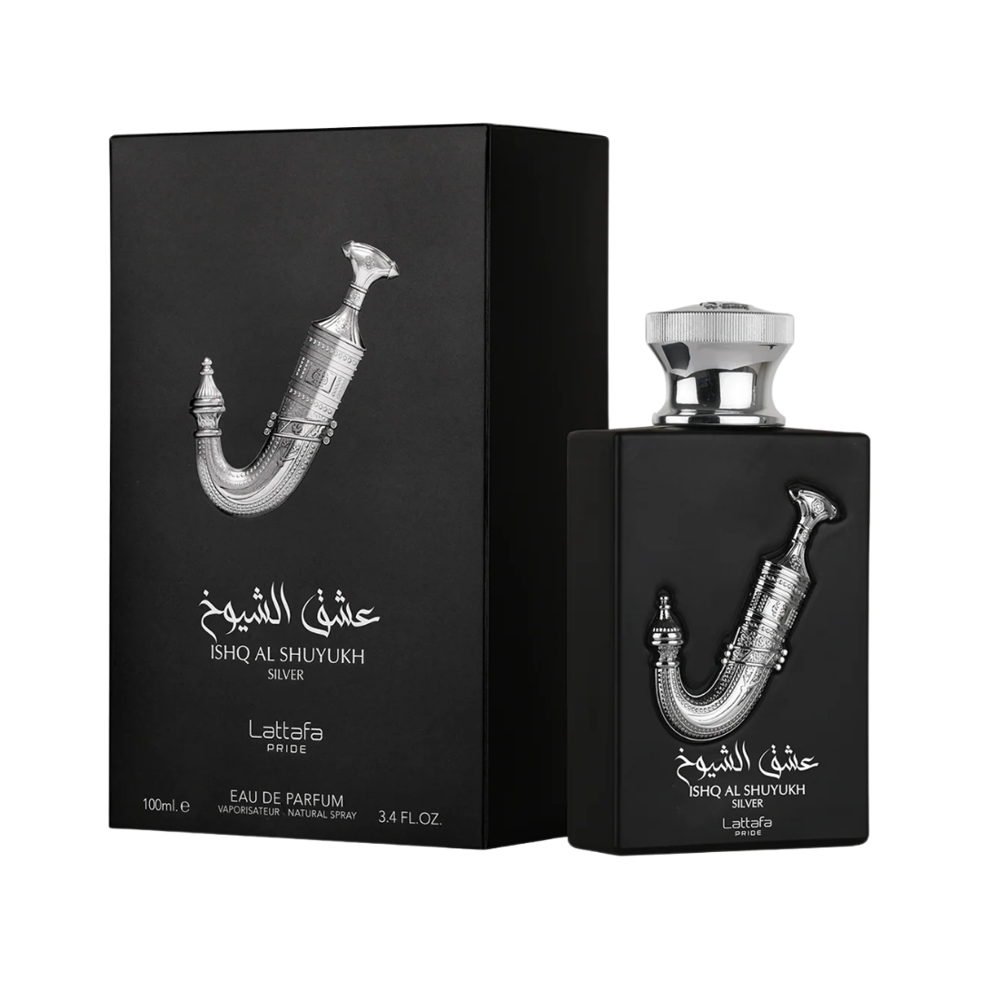 Lattafa Ishq Al Shuyukh Silver 3.4 Oz Edp Men