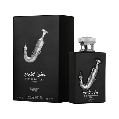 Lattafa Ishq Al Shuyukh Silver 3.4 Oz Edp Men