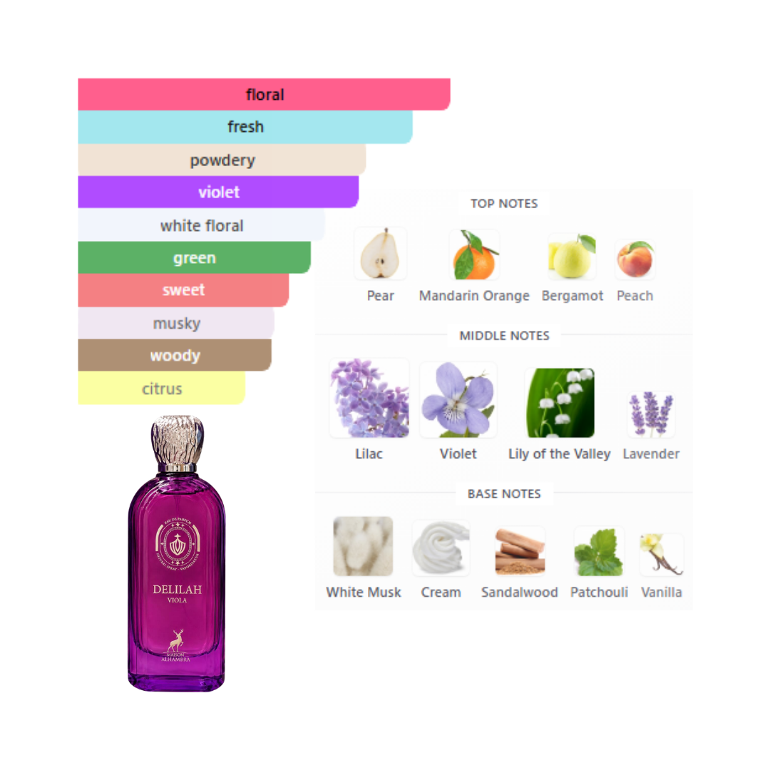Maison Alhambra Delilah Viola 3.4 Oz Edp Women