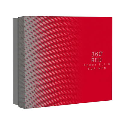 Perry Ellis Set 360 Red 3.4 Oz EDT Men & Deodorant 6.0 Oz & Shower Gel 3.0 Oz & Mini EDT Men 0.25 O.z