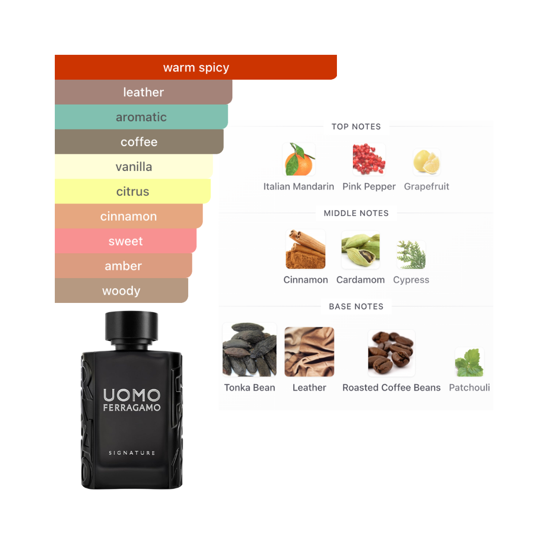 Salvatore Ferragamo Signature Uomo 3.4 Oz Edp Men
