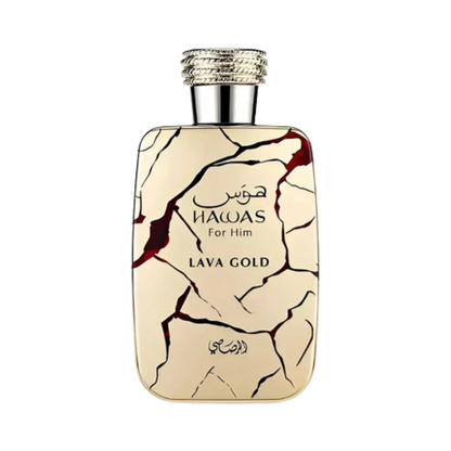 Rasasi Hawas Lava Gold For Him 3.4 Oz Edp Men
