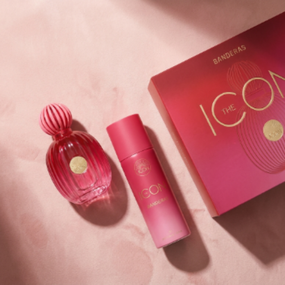 Antonio Banderas Set The Icon 3.4 Oz Edp Women + 5.0 oz Deo
