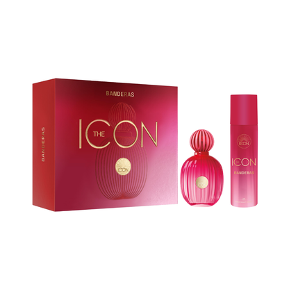 Antonio Banderas Set The Icon 3.4 Oz Edp Women + 5.0 oz Deo