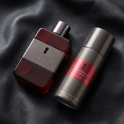 Antonio Banderas Set The Secret Temptation 3.4 Oz Edt + Deodorant 5.0 Oz Men