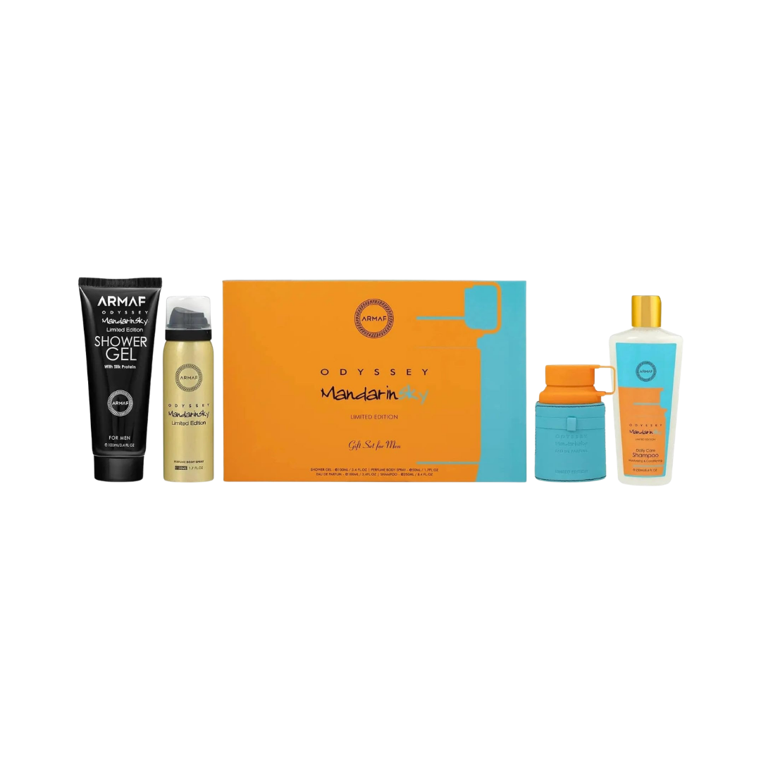 Armaf Set Odyssey Mandarin 3.4 Oz 4Pc Edp Men