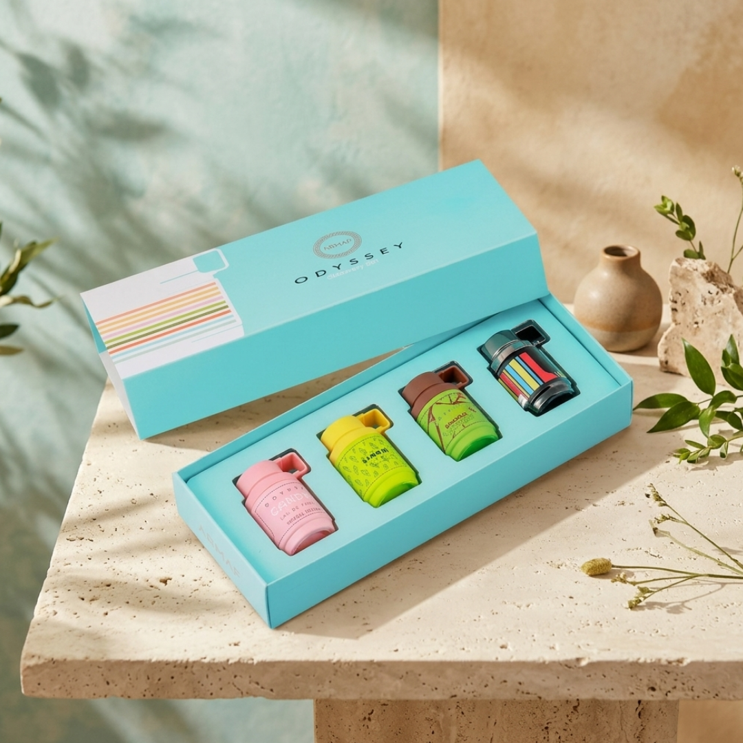 Armaf Set Odyssey Discover Mini Candee 12 Ml Edp + Spectra 12 Ml Edp + Limoni 12 Ml Edp + Dubai Chocolate 12 Ml Edp Unisex