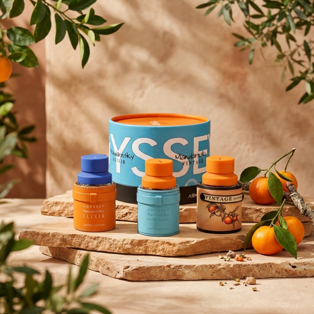 Armaf Set Odyssey Whell Mandarin Sky 1 Oz Edp + Mandarin Sky Elixir 1 Oz Edp + Mandarin Sky Vintage 1 Oz Edp Men