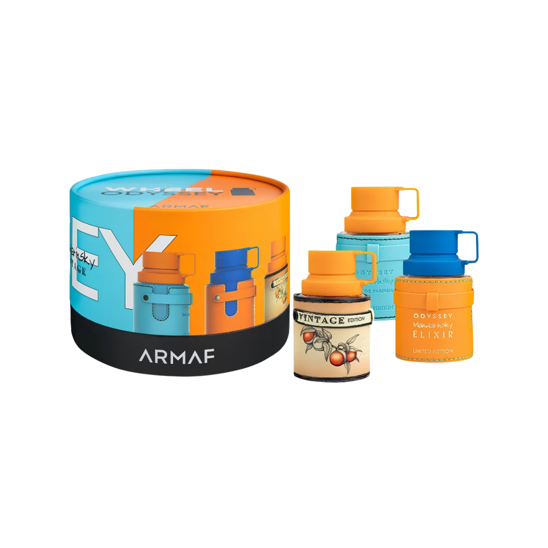 Armaf Set Odyssey Whell Mandarin Sky 1 Oz Edp + Mandarin Sky Elixir 1 Oz Edp + Mandarin Sky Vintage 1 Oz Edp Men