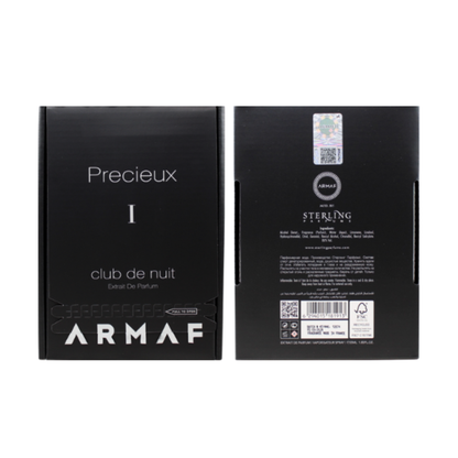 Armaf Club de Nuit Precieux 1.85 Oz Extrait de Parfum for Men