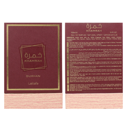 Lattafa Khamrah Dukhan 3.4 Oz EDP Unisex