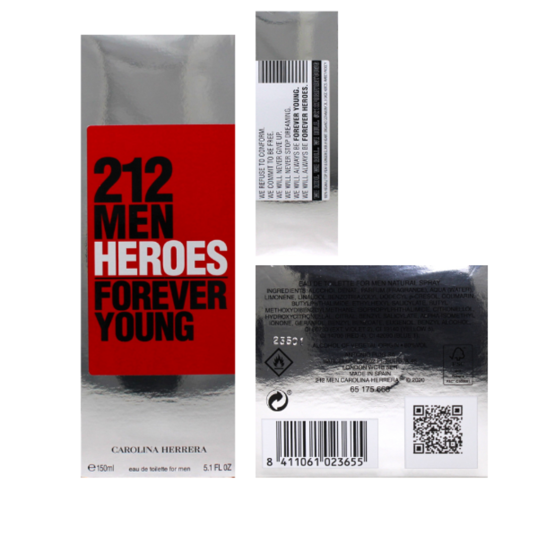 Carolina Herrera 212 Heroes Edt Men