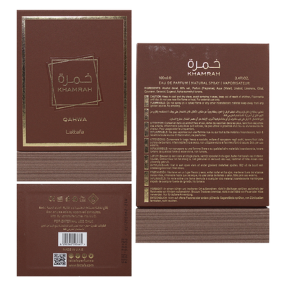 Lattafa Khamrah Qahwa 3.4 Oz EDP Unisex